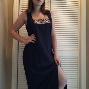 Gold & Black Dress Set